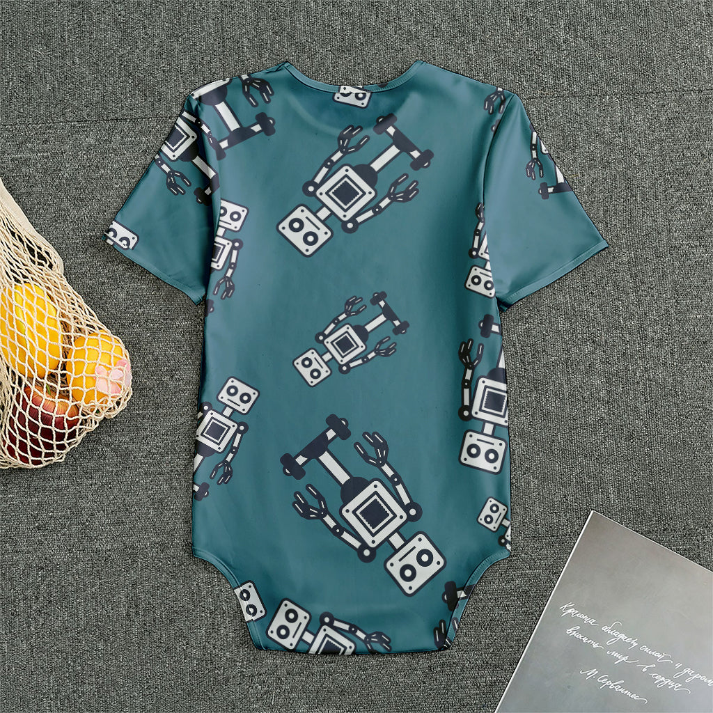 Robot Servant Pattern Print Men's Bodysuit