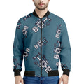 Robot Servant Pattern Print Men's Bomber Jacket
