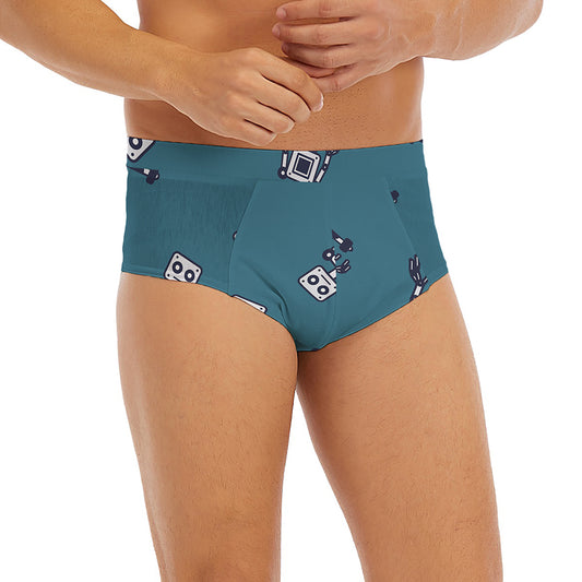 Robot Servant Pattern Print Men's Briefs