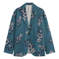 Robot Servant Pattern Print Men's Cotton Blazer