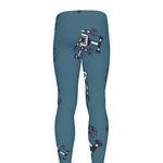 Robot Servant Pattern Print Men's leggings