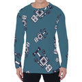 Robot Servant Pattern Print Men's Long Sleeve T-Shirt