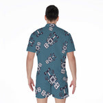 Robot Servant Pattern Print Men's Rompers