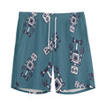 Robot Servant Pattern Print Men's Athletic Shorts