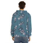 Robot Servant Pattern Print Men's Velvet Pullover Hoodie