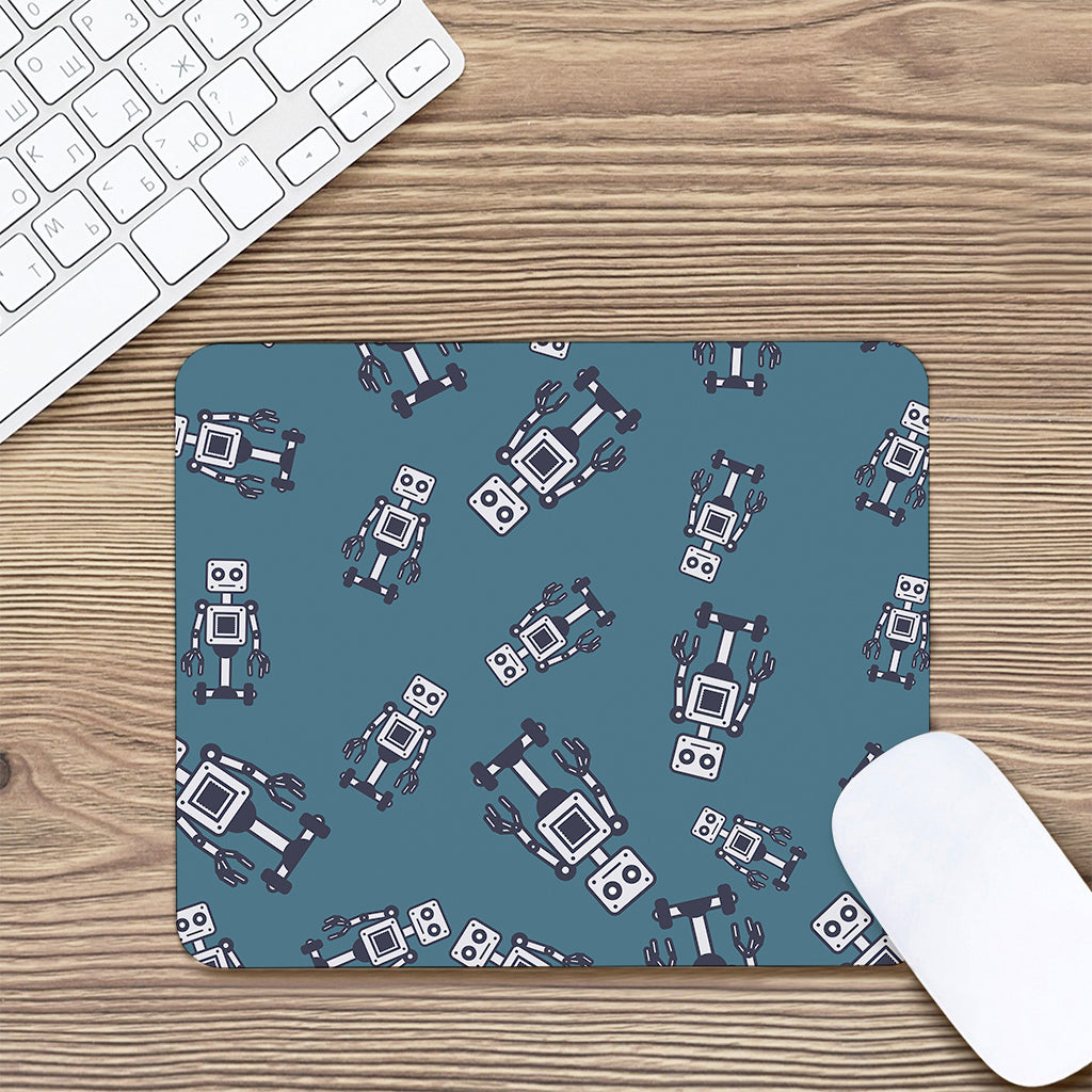Robot Servant Pattern Print Mouse Pad
