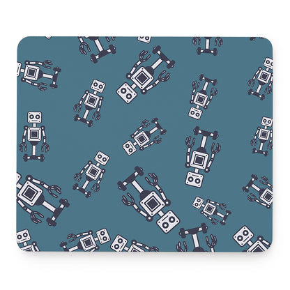 Robot Servant Pattern Print Mouse Pad