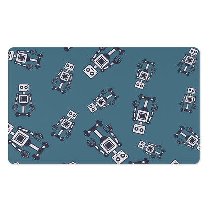 Robot Servant Pattern Print Polyester Doormat