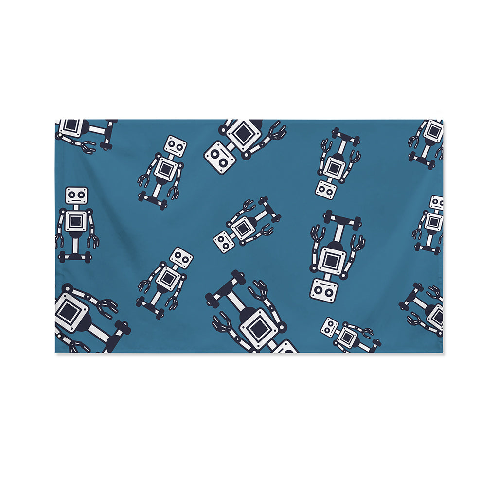 Robot Servant Pattern Print Polyester Flag