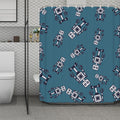 Robot Servant Pattern Print Polyester Shower Curtain
