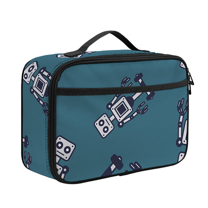 Robot Servant Pattern Print Portable Lunch Bag