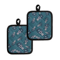 Robot Servant Pattern Print Pot Holders