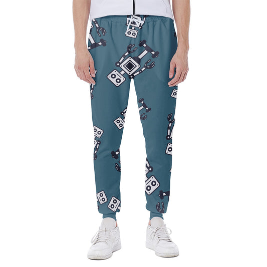 Robot Servant Pattern Print Scuba Joggers
