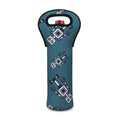 Robot Servant Pattern Print Single Neoprene Wine Tote