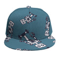 Robot Servant Pattern Print Snapback Cap