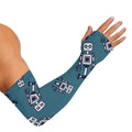 Robot Servant Pattern Print Sun Protection Arm Sleeves