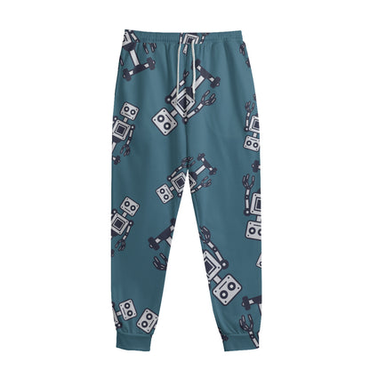 Robot Servant Pattern Print Sweatpants