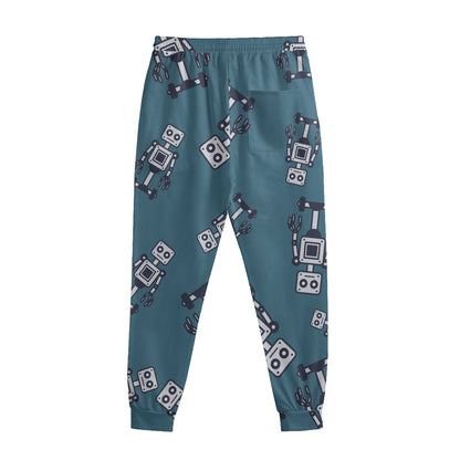 Robot Servant Pattern Print Sweatpants