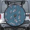 Robot Servant Pattern Print Tire Cover With Camera Hole