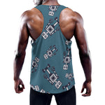 Robot Servant Pattern Print Training Tank Top