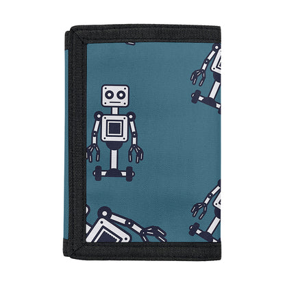 Robot Servant Pattern Print Trifold Wallet