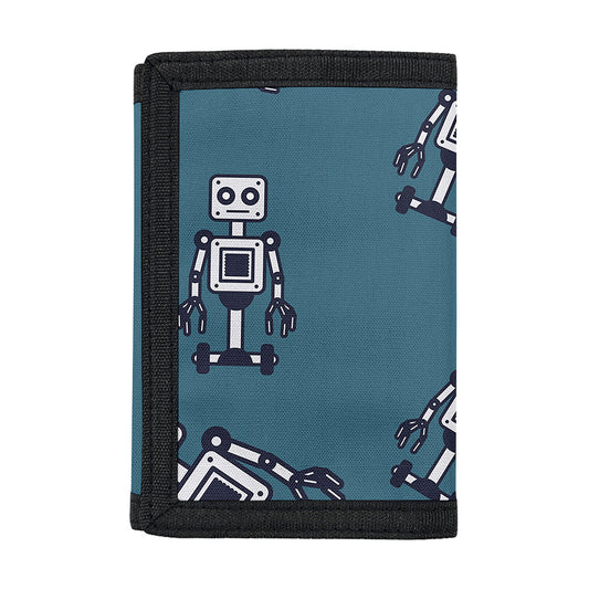 Robot Servant Pattern Print Trifold Wallet