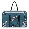Robot Servant Pattern Print Utility Tote Bag