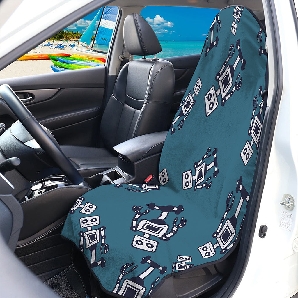 Robot Servant Pattern Print Waterproof Car Seat Cover