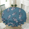 Robot Servant Pattern Print Waterproof Round Tablecloth