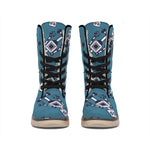 Robot Servant Pattern Print Winter Boots