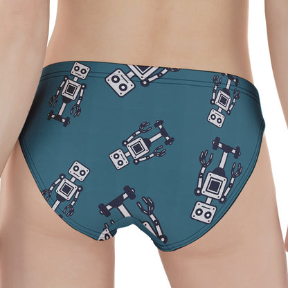 Robot Servant Pattern Print Women's Panties