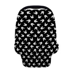 Rock And Roll Hand Sign Pattern Print Baby Seat Cover