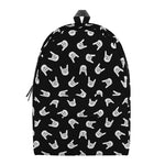 Rock And Roll Hand Sign Pattern Print Backpack