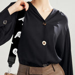 Rock And Roll Hand Sign Pattern Print Bag Strap