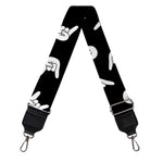 Rock And Roll Hand Sign Pattern Print Bag Strap