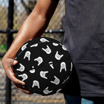 Rock And Roll Hand Sign Pattern Print Basketball