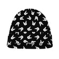 Rock And Roll Hand Sign Pattern Print Beanie