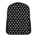 Rock And Roll Hand Sign Pattern Print Casual Backpack