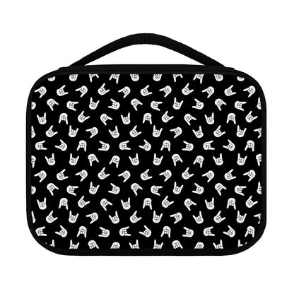 Rock And Roll Hand Sign Pattern Print Classic Bible Case