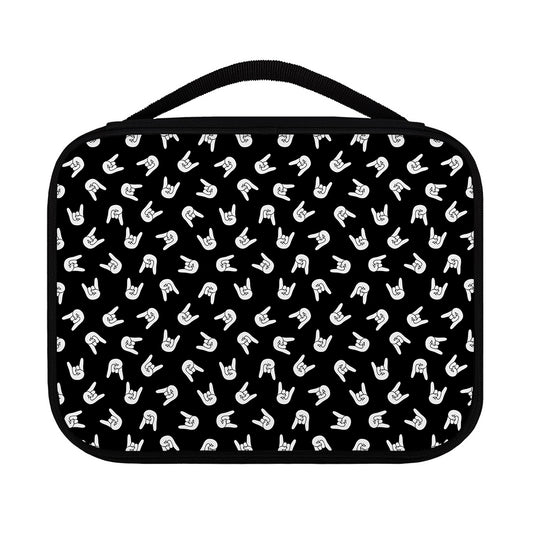Rock And Roll Hand Sign Pattern Print Classic Bible Case