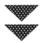 Rock And Roll Hand Sign Pattern Print Dog Bandana