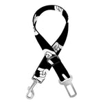 Rock And Roll Hand Sign Pattern Print Dog Seat Belt
