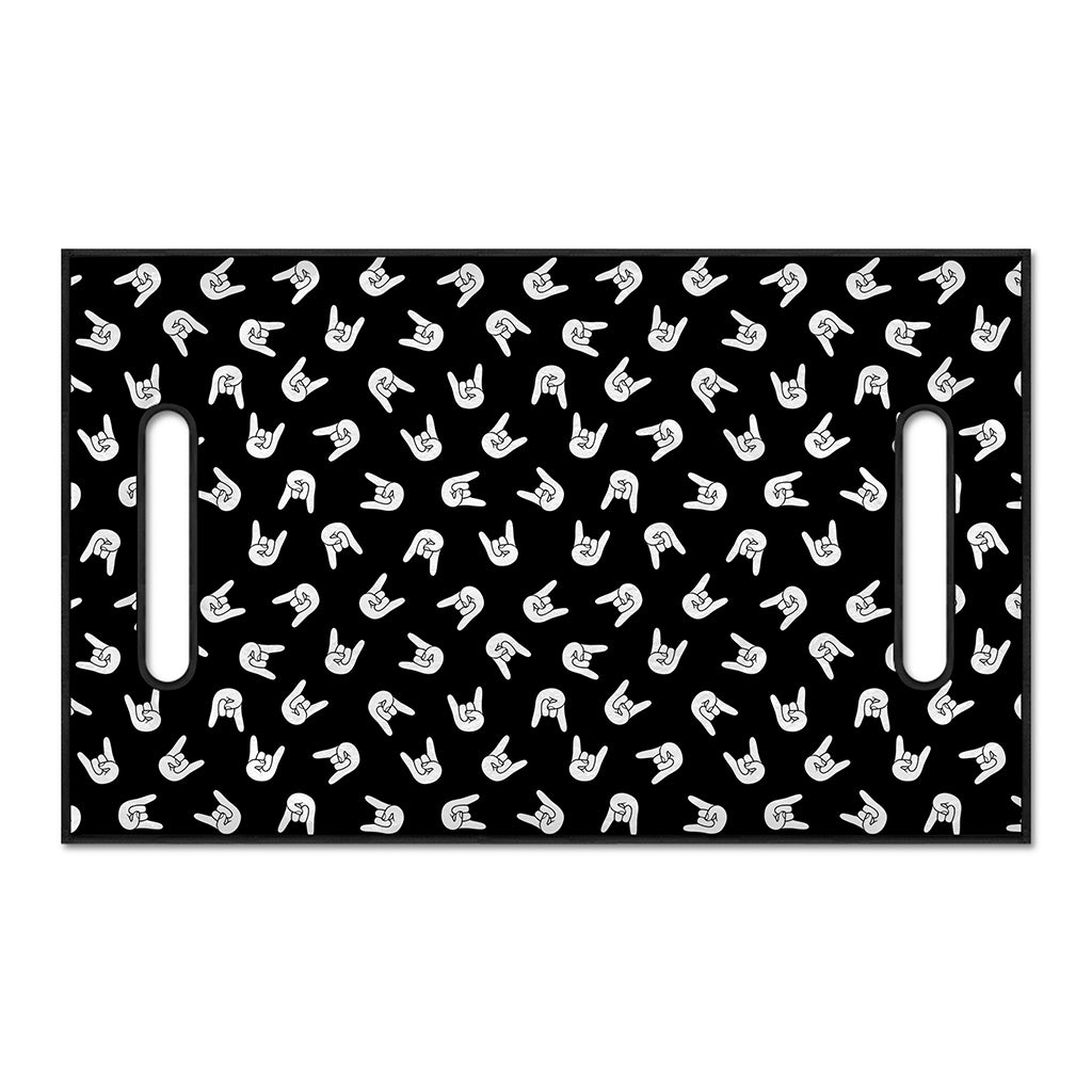 Rock And Roll Hand Sign Pattern Print Golf Cart Seat Cover