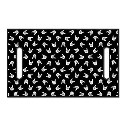 Rock And Roll Hand Sign Pattern Print Golf Cart Seat Cover