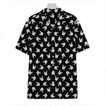 Rock And Roll Hand Sign Pattern Print Hawaiian Shirt
