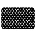 Rock And Roll Hand Sign Pattern Print Indoor Door Mat