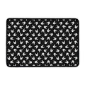 Rock And Roll Hand Sign Pattern Print Kitchen Mat