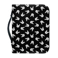 Rock And Roll Hand Sign Pattern Print Leather Bible Cover