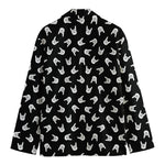 Rock And Roll Hand Sign Pattern Print Men's Blazer