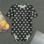 Rock And Roll Hand Sign Pattern Print Men's Bodysuit